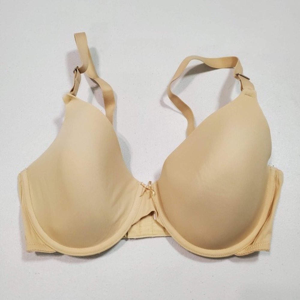 Maidenform Women Bra 36DD Beige Underwire Lightly Lined Adjustable Straps